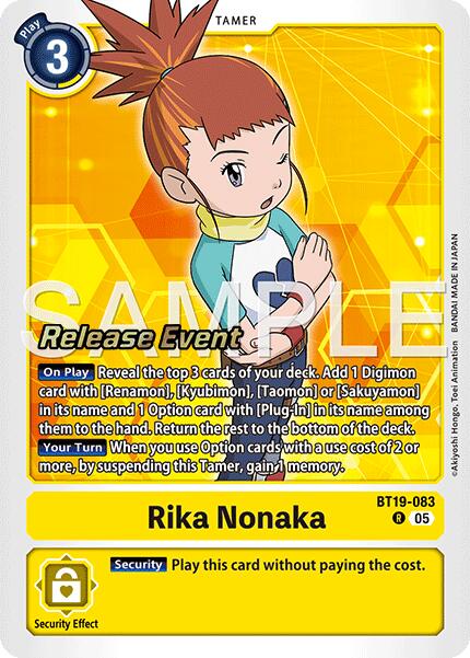 Rika Nonaka [BT19-083] (Alternate Art) [Starter Deck: Amethyst Mandala Advanced Deck Set Release Event Cards] | Shuffle n Cut Hobbies & Games