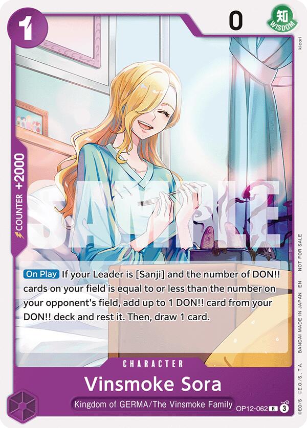 Vinsmoke Sora (Tournament Pack 2026 Vol. 1) [One Piece Promotion Cards] | Shuffle n Cut Hobbies & Games