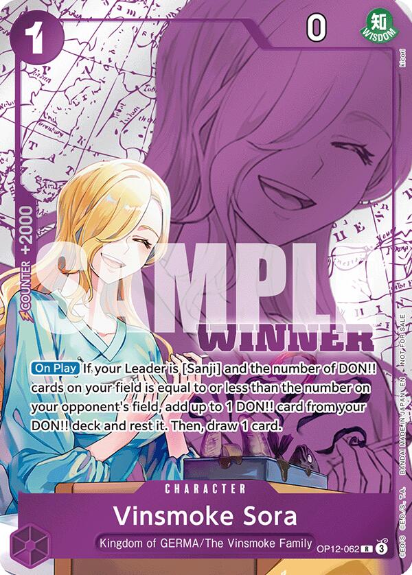 Vinsmoke Sora (Winner Pack 2026 Vol. 1) [One Piece Promotion Cards] | Shuffle n Cut Hobbies & Games