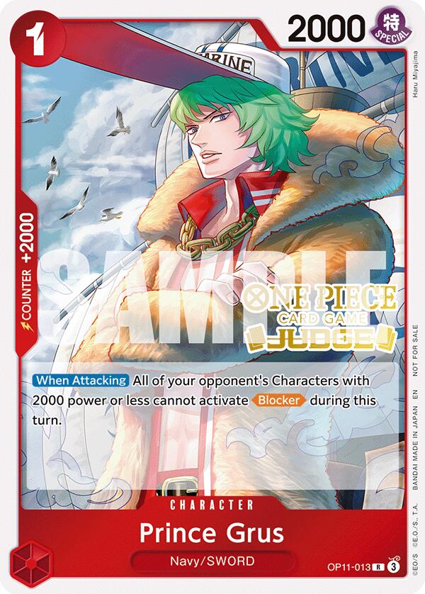 Prince Grus (Judge Pack Vol. 7) [One Piece Promotion Cards] | Shuffle n Cut Hobbies & Games