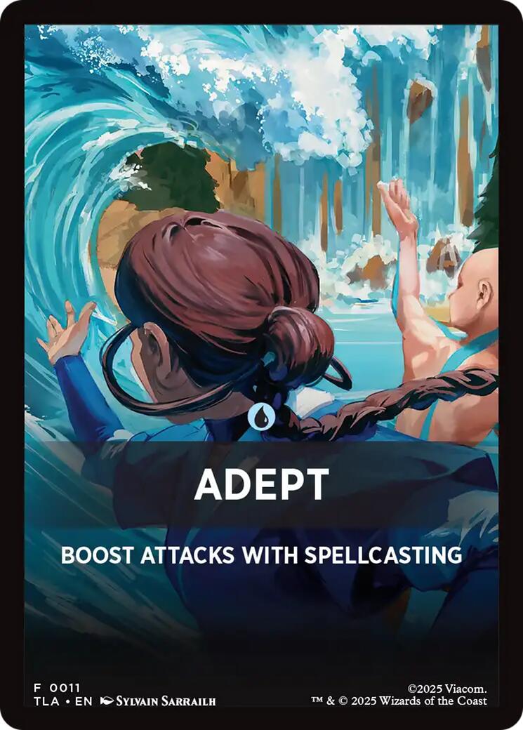 Adept Theme Card [Avatar: The Last Airbender Tokens] | Shuffle n Cut Hobbies & Games