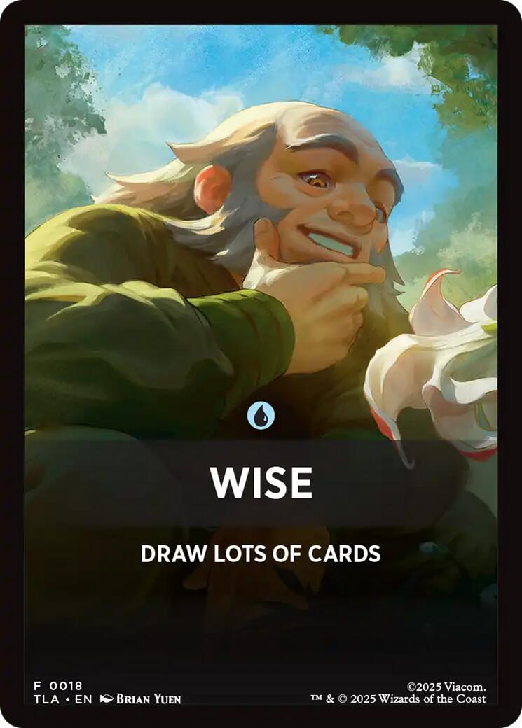 Wise Theme Card [Avatar: The Last Airbender Tokens] | Shuffle n Cut Hobbies & Games
