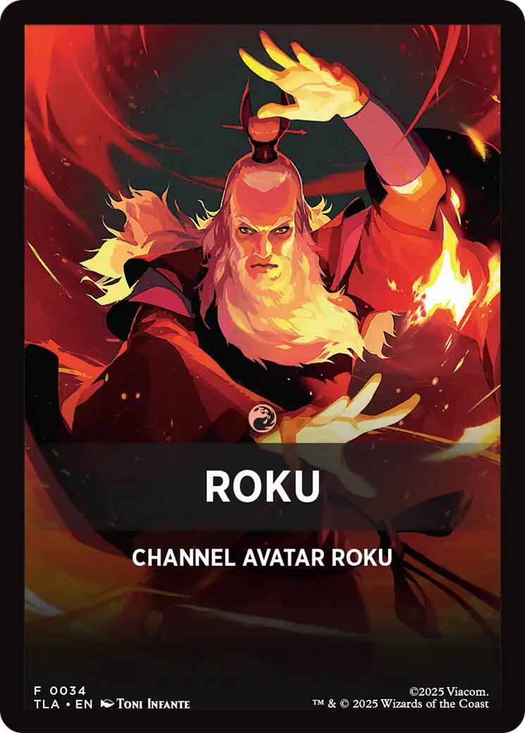 Roku Theme Card [Avatar: The Last Airbender Tokens] | Shuffle n Cut Hobbies & Games