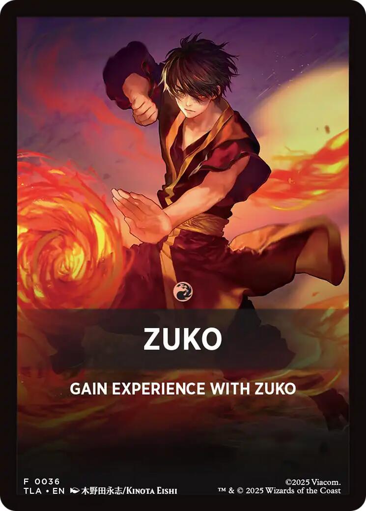 Zuko Theme Card [Avatar: The Last Airbender Tokens] | Shuffle n Cut Hobbies & Games