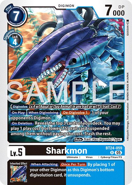 Sharkmon [BT24-059] [Time Stranger] | Shuffle n Cut Hobbies & Games