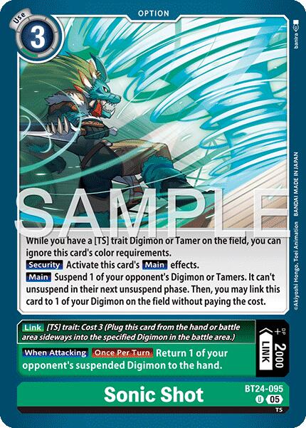 Sonic Shot [BT24-095] [Time Stranger] | Shuffle n Cut Hobbies & Games
