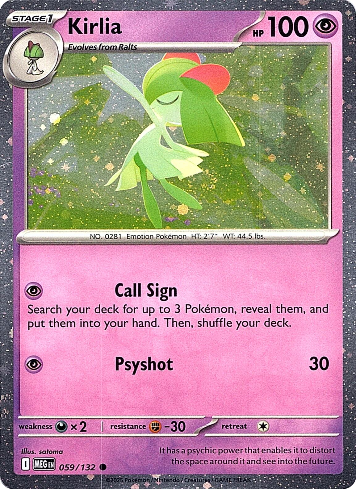 Kirlia (059/132) (Cosmos Holo) [Miscellaneous Cards] | Shuffle n Cut Hobbies & Games