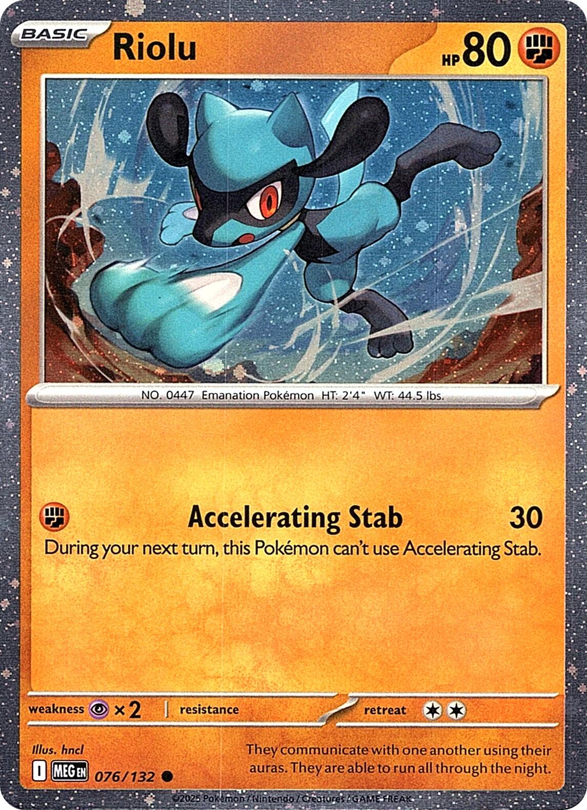 Riolu (076/132) (Cosmos Holo) [Miscellaneous Cards] | Shuffle n Cut Hobbies & Games