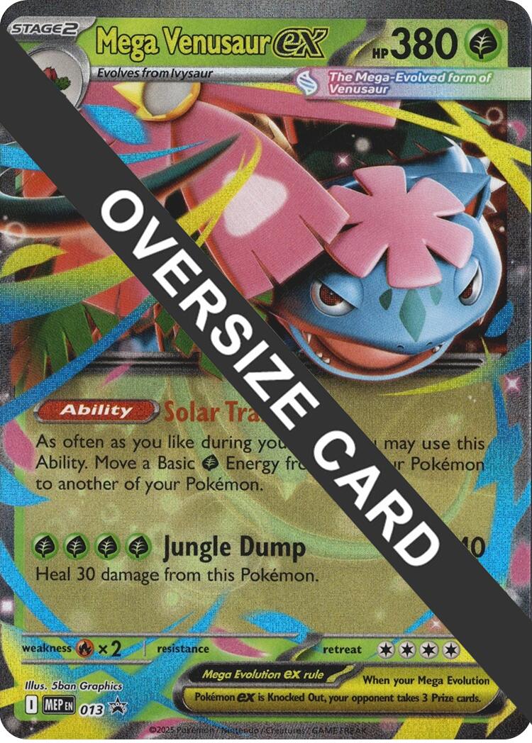 Mega Venusaur ex (013) (Jumbo) [Mega Evolution Promo] | Shuffle n Cut Hobbies & Games