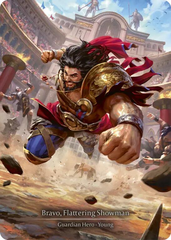 Bravo, Flattering Showman [HER154] (Promo)  Cold Foil | Shuffle n Cut Hobbies & Games