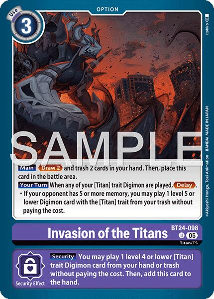 Invasion of the Titans [BT24-098] [Time Stranger] | Shuffle n Cut Hobbies & Games