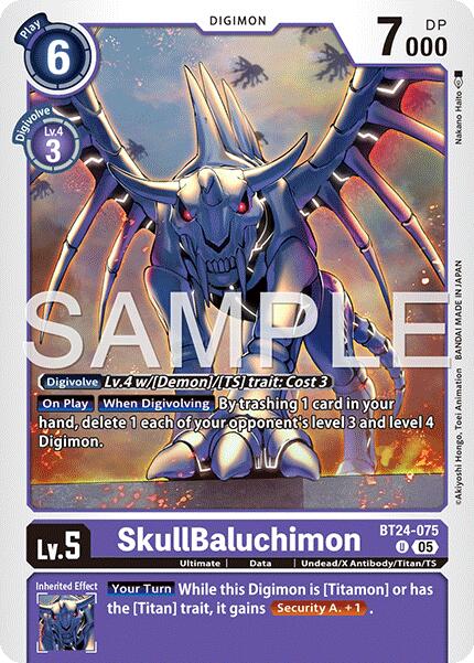 SkullBaluchimon [BT24-075] [Time Stranger] | Shuffle n Cut Hobbies & Games