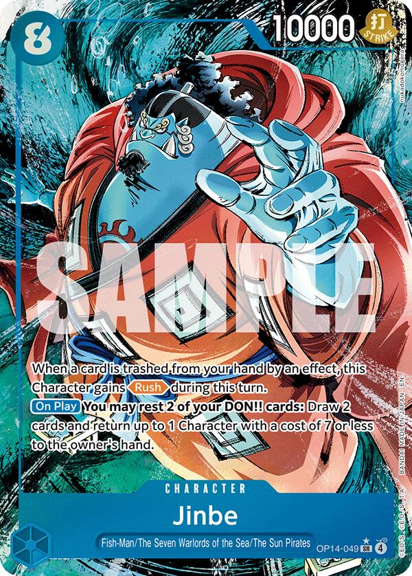 Jinbe (OP14-049) (Alternate Art) [The Azure Sea's Seven] | Shuffle n Cut Hobbies & Games