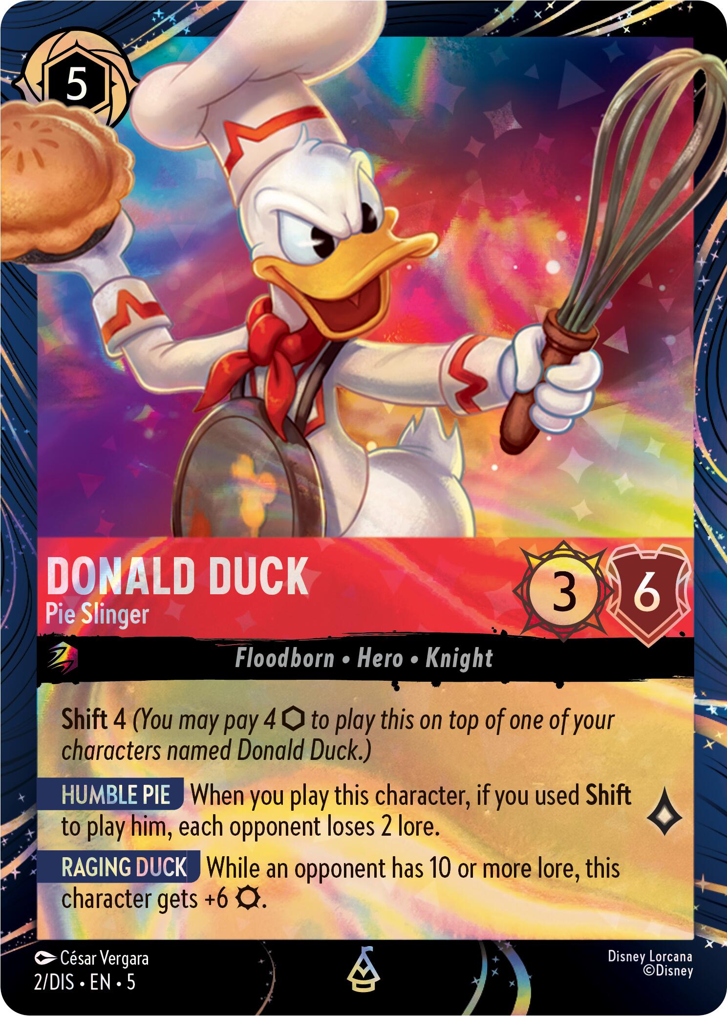 Donald Duck - Pie Slinger (2) [Promo Cards] | Shuffle n Cut Hobbies & Games