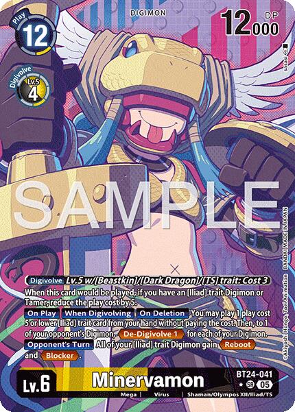 Minervamon [BT24-041] (Alternate Art) [Time Stranger] | Shuffle n Cut Hobbies & Games