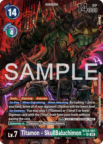Titamon + SkullBaluchimon [BT24-081] (Alternate Art) [Time Stranger] | Shuffle n Cut Hobbies & Games