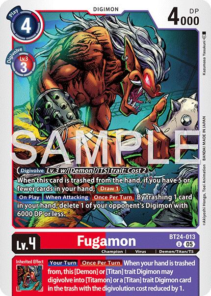 Fugamon [BT24-013] [Time Stranger] | Shuffle n Cut Hobbies & Games