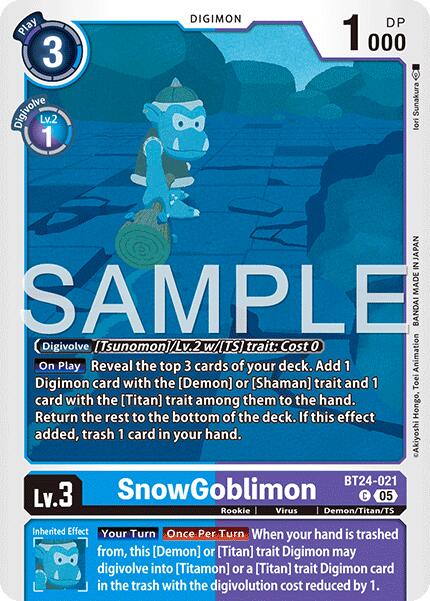 SnowGoblinmon [BT24-021] [Time Stranger] | Shuffle n Cut Hobbies & Games