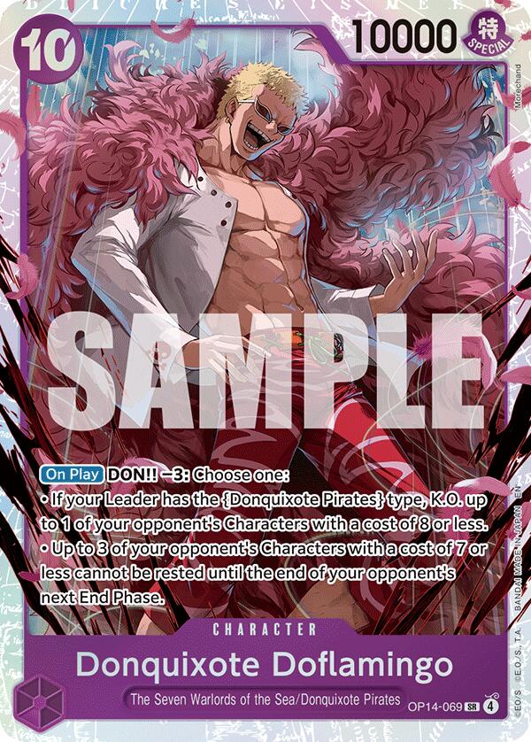 Donquixhote Doflamingo (OP14-069) [The Azure Sea's Seven] | Shuffle n Cut Hobbies & Games