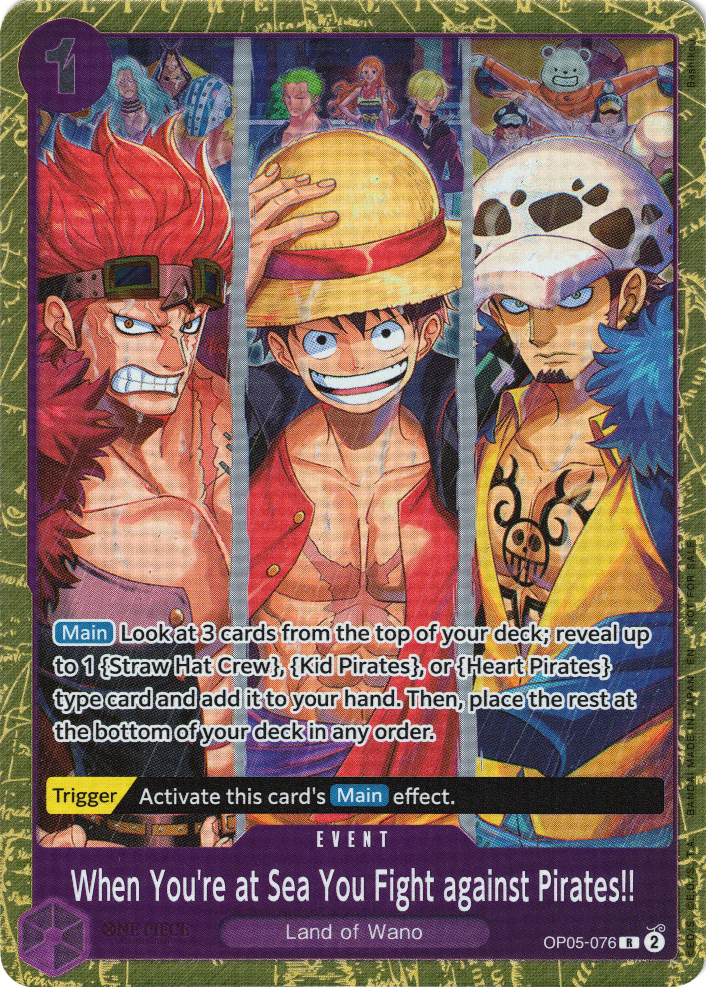 When You're at Sea You Fight against Pirates!! (2025 Pirates League Finals Textured Foil) [One Piece Promotion Cards] | Shuffle n Cut Hobbies & Games