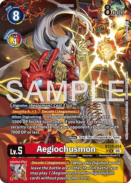 Aegiochusmon [BT24-014] (Alternate Art) [Time Stranger] | Shuffle n Cut Hobbies & Games
