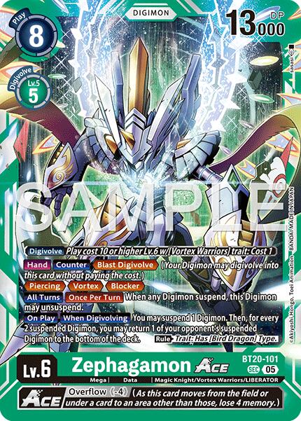 Zephagamon ACE [BT20-101] [Advanced Booster Digimon Generation] | Shuffle n Cut Hobbies & Games