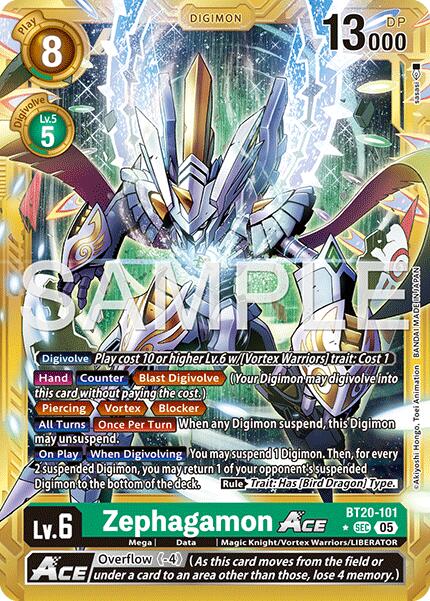 Zephagamon ACE [BT20-101] (Alternate Art) [Advanced Booster Digimon Generation] | Shuffle n Cut Hobbies & Games