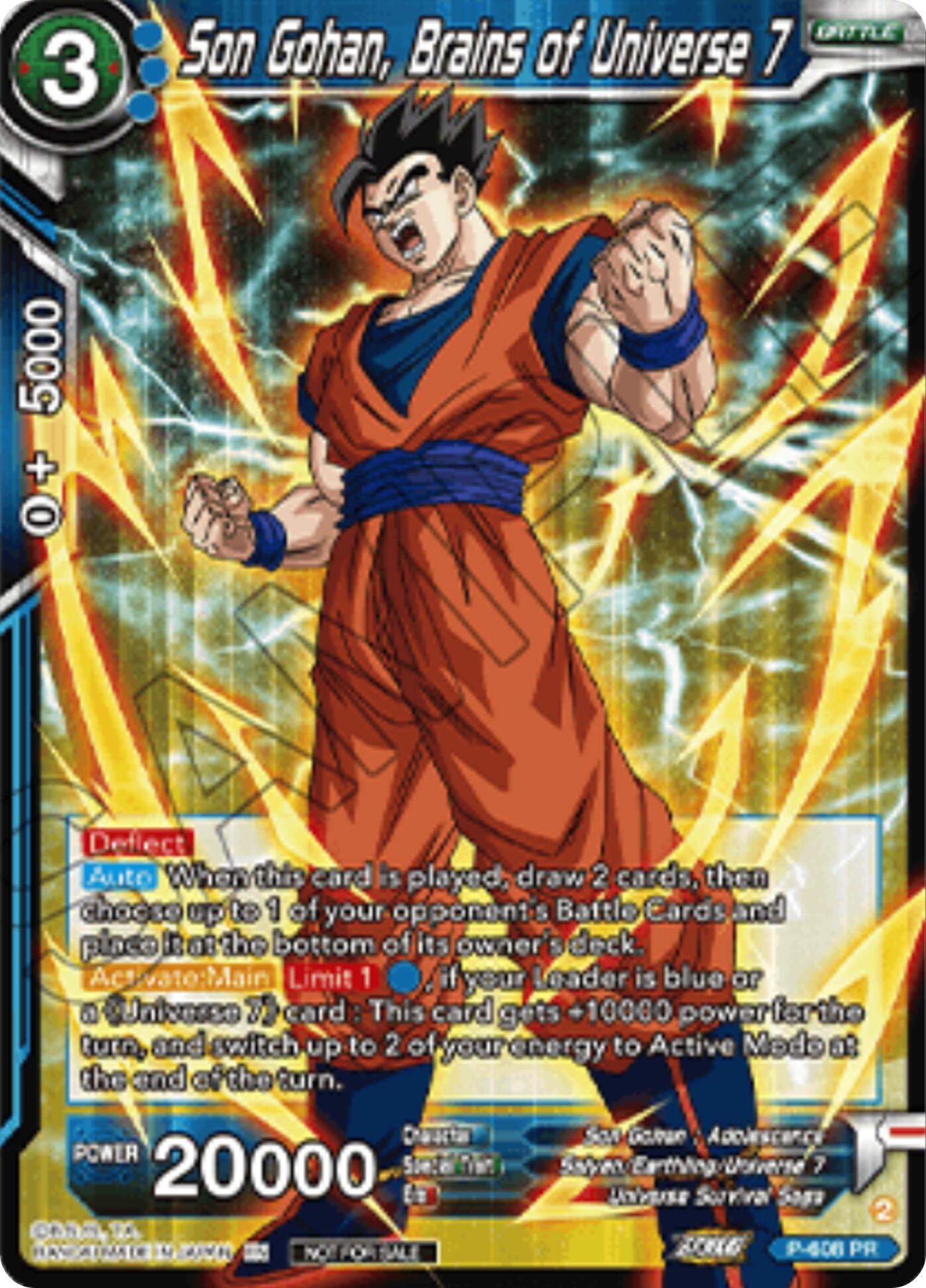 Son Gohan, Brains of Universe 7 (Championship 2025 Finals Pack) (P-608) [Tournament Promotion Cards] | Shuffle n Cut Hobbies & Games
