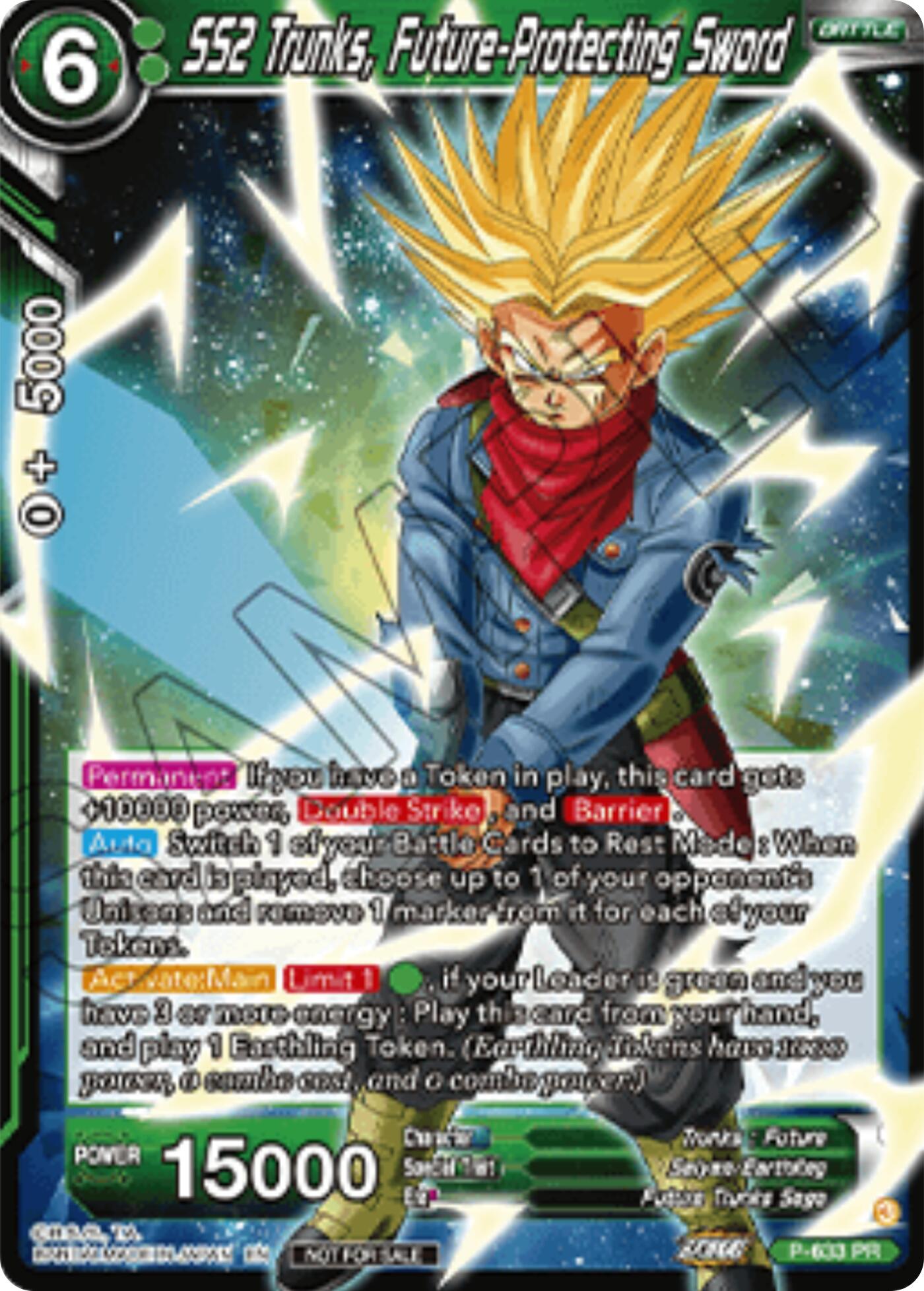 SS2 Trunks, Future-Protecting Sword (Championship 2025 Finals Pack) (P-633) [Tournament Promotion Cards] | Shuffle n Cut Hobbies & Games