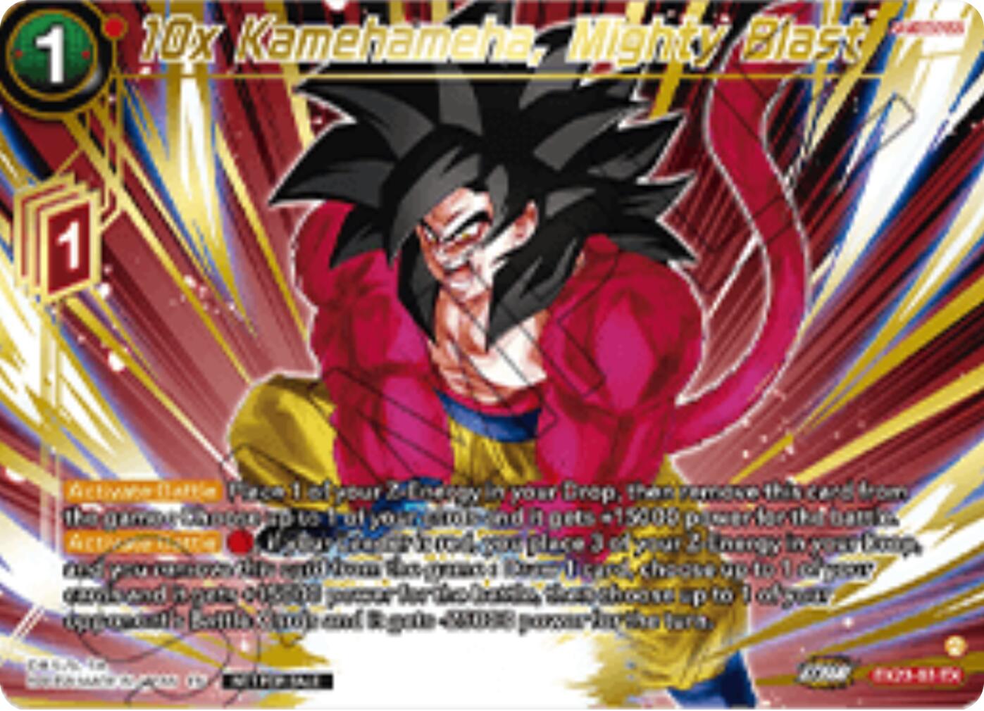 10x Kamehameha, Mighty Blast (Championship 2025 Finals Premium Pack) (EX28-03) [Tournament Promotion Cards] | Shuffle n Cut Hobbies & Games