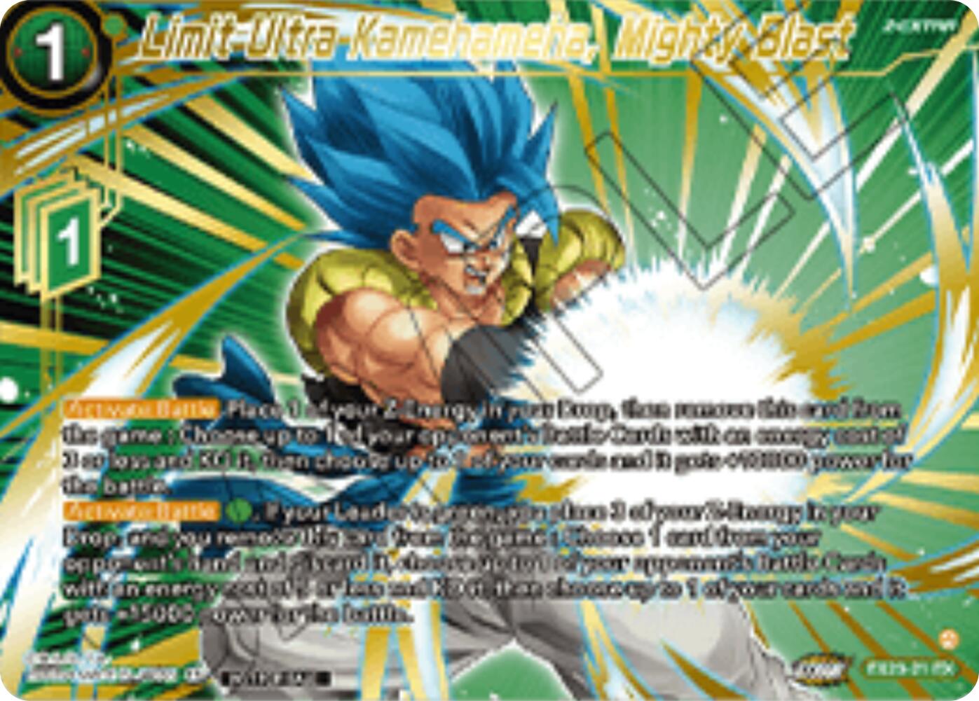 Limit Ultra Kamehameha, Mighty Blast (Championship 2025 Finals Premium Pack) (EX23-21) [Tournament Promotion Cards] | Shuffle n Cut Hobbies & Games