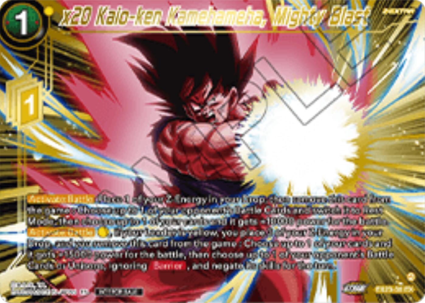 x20 Kaio-ken Kamehameha, Mighty Blast (Championship 2025 Finals Premium Pack) (EX23-30) [Tournament Promotion Cards] | Shuffle n Cut Hobbies & Games
