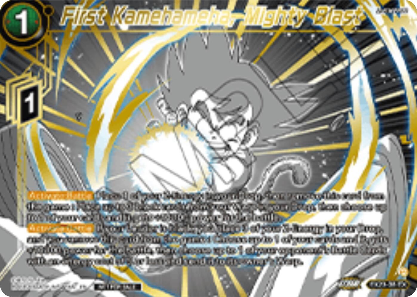 First Kamehameha, Mighty Blast (Championship 2025 Finals Premium Pack) (EX23-38) [Tournament Promotion Cards] | Shuffle n Cut Hobbies & Games