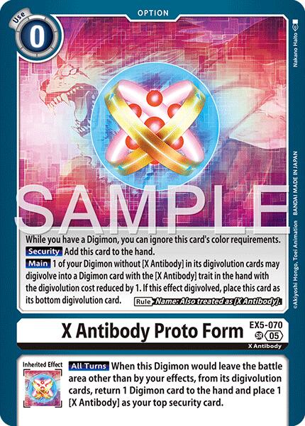 X Antibody Proto Form [EX5-070] [Advanced Booster Digimon Generation] | Shuffle n Cut Hobbies & Games