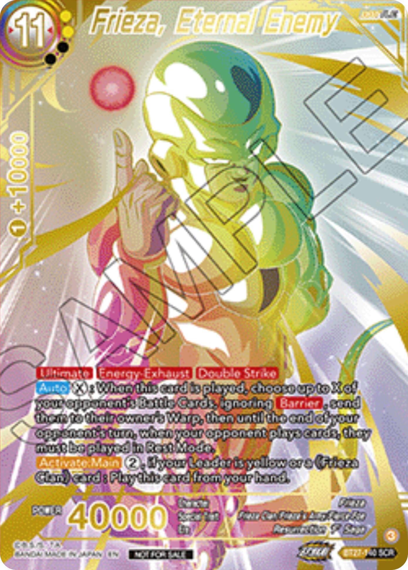 Frieza, Eternal Enemy (Championship 2025 Finals Alternate Art Card) (BT27-140) [Tournament Promotion Cards] | Shuffle n Cut Hobbies & Games