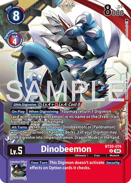 Dinobeemon [BT20-074] (Digimon Card Game Playmat & Card Set) [Release Special Booster Ver.2.5 Promos] | Shuffle n Cut Hobbies & Games