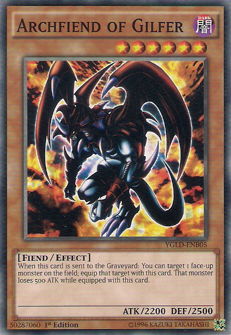 Archfiend of Gilfer [YGLD-ENB05] Common | Shuffle n Cut Hobbies & Games