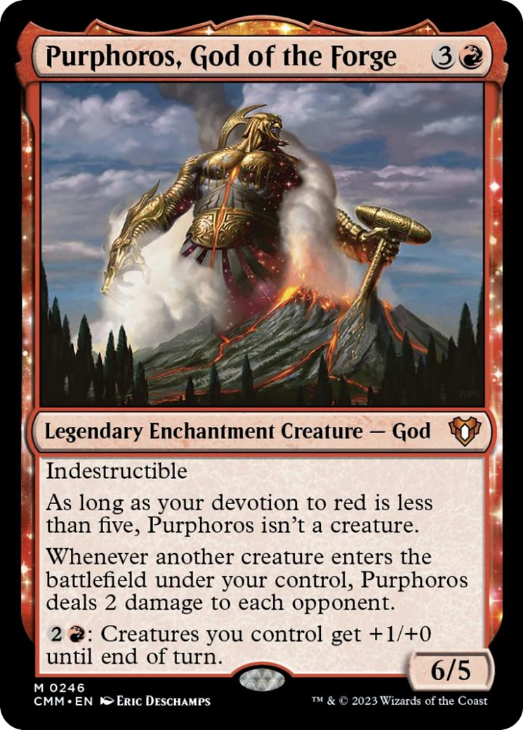 Purphoros, God of the Forge [Commander Masters] | Shuffle n Cut Hobbies & Games