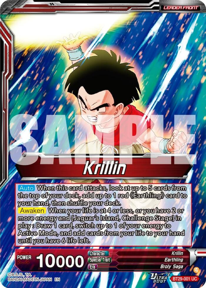 Krillin // Krillin, Grown-up Support (BT29-001) [Fearsome Rivals] | Shuffle n Cut Hobbies & Games