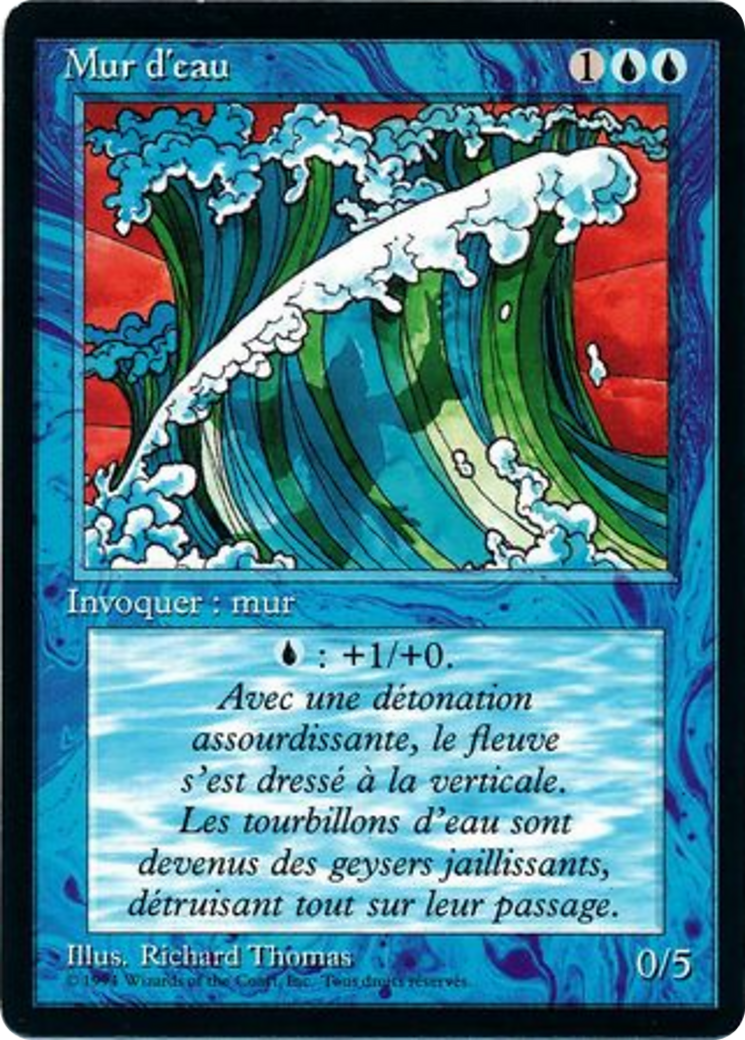 Wall of Water [Foreign Black Border] | Shuffle n Cut Hobbies & Games