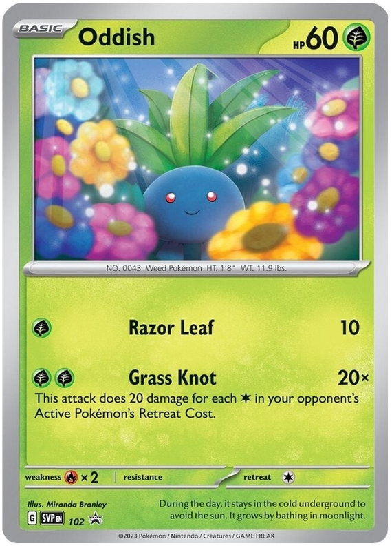 Oddish (102) [Scarlet & Violet: Black Star Promos] | Shuffle n Cut Hobbies & Games