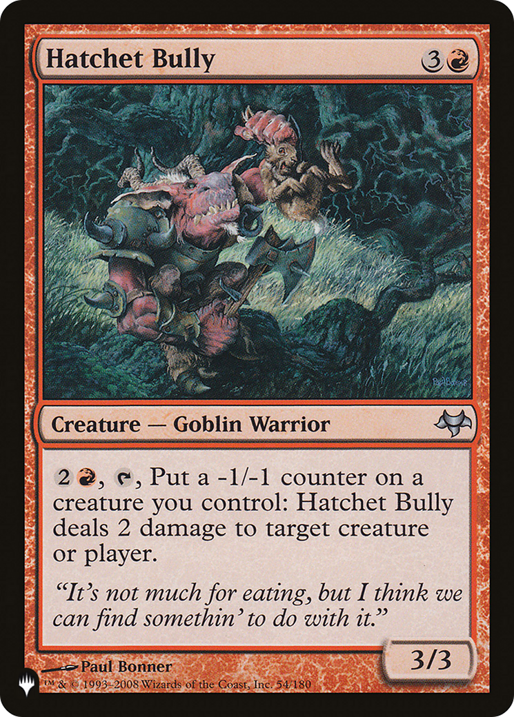 Hatchet Bully [The List] | Shuffle n Cut Hobbies & Games