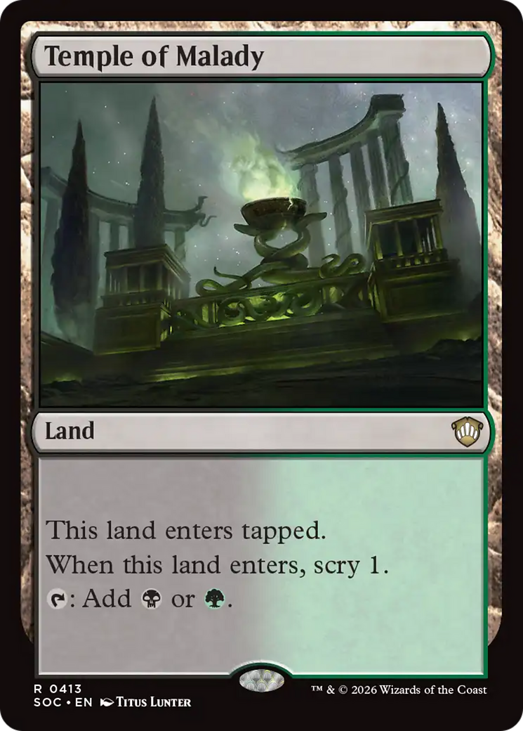 Temple of Malady [Secrets of Strixhaven Commander] | Shuffle n Cut Hobbies & Games