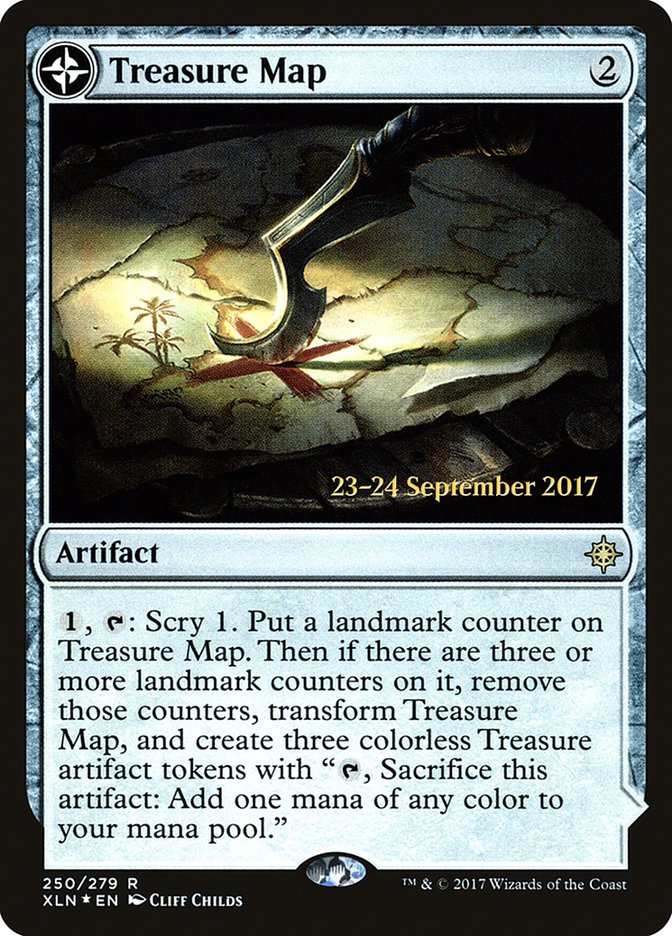Treasure Map // Treasure Cove [Ixalan Prerelease Promos] | Shuffle n Cut Hobbies & Games