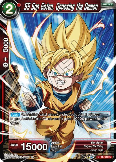 SS Son Goten, Opposing the Demon (BT15-010) [Saiyan Showdown] | Shuffle n Cut Hobbies & Games