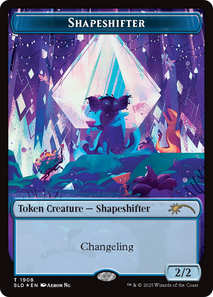 Shapeshifter Token (1908) (Double Rainbow Foil) [Secret Lair Drop Series] | Shuffle n Cut Hobbies & Games