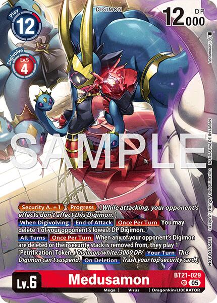 Medusamon [BT21-029] (2026 Dash Pack Campaign) (Alternate Art - Japanese) [World Convergence] | Shuffle n Cut Hobbies & Games