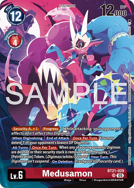 Medusamon [BT21-029] (2026 Dash Pack Campaign) (Alternate Art - Chinese) [World Convergence] | Shuffle n Cut Hobbies & Games