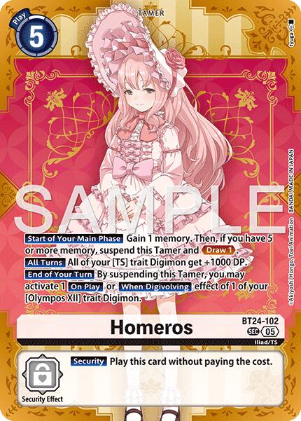 Homeros [BT24-102] [Time Stranger] | Shuffle n Cut Hobbies & Games