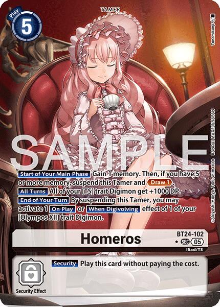 Homeros [BT24-102] (Alternate Art) [Time Stranger] | Shuffle n Cut Hobbies & Games